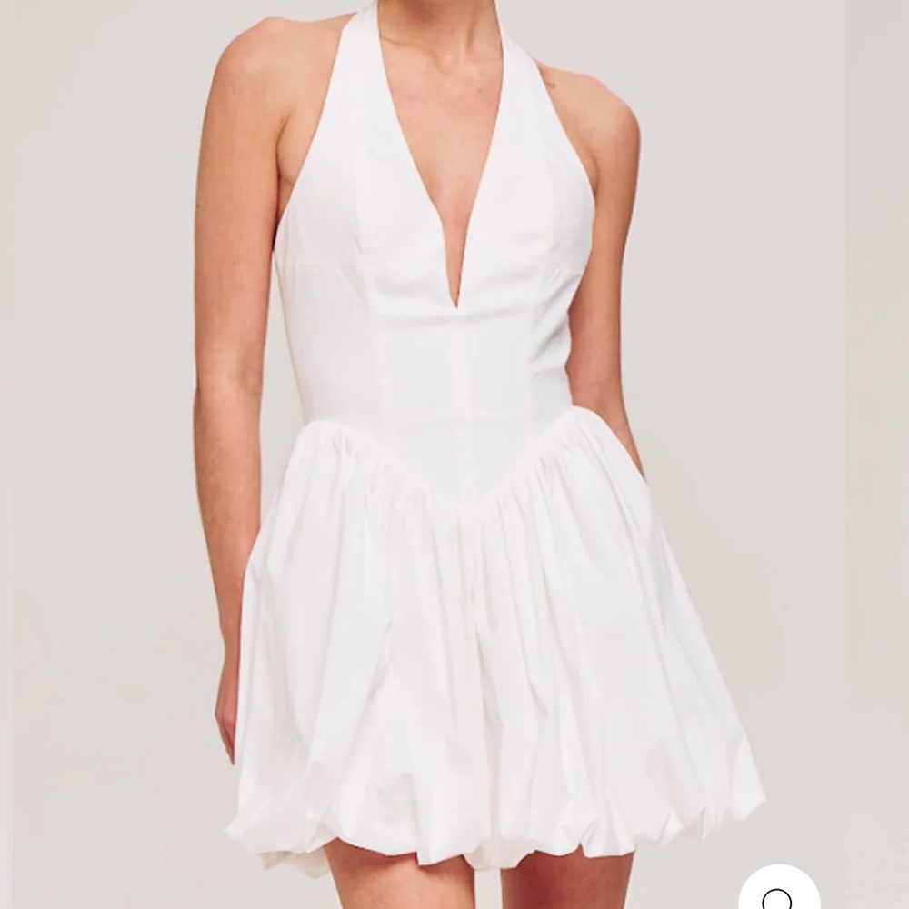 Ronny Kobo Tuberose White Mini Dress
